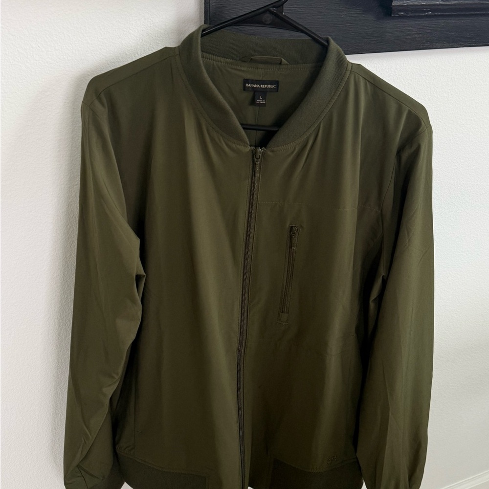 Banana Republic Dark Green Bomber Jacket